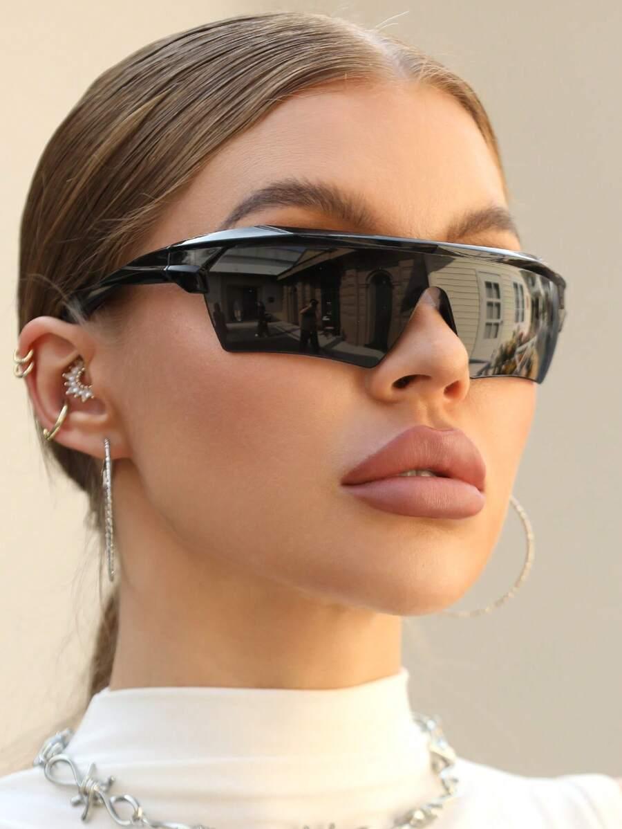 SHEIN CZARNE OKULARY PRZECIWSŁONECZNE S07