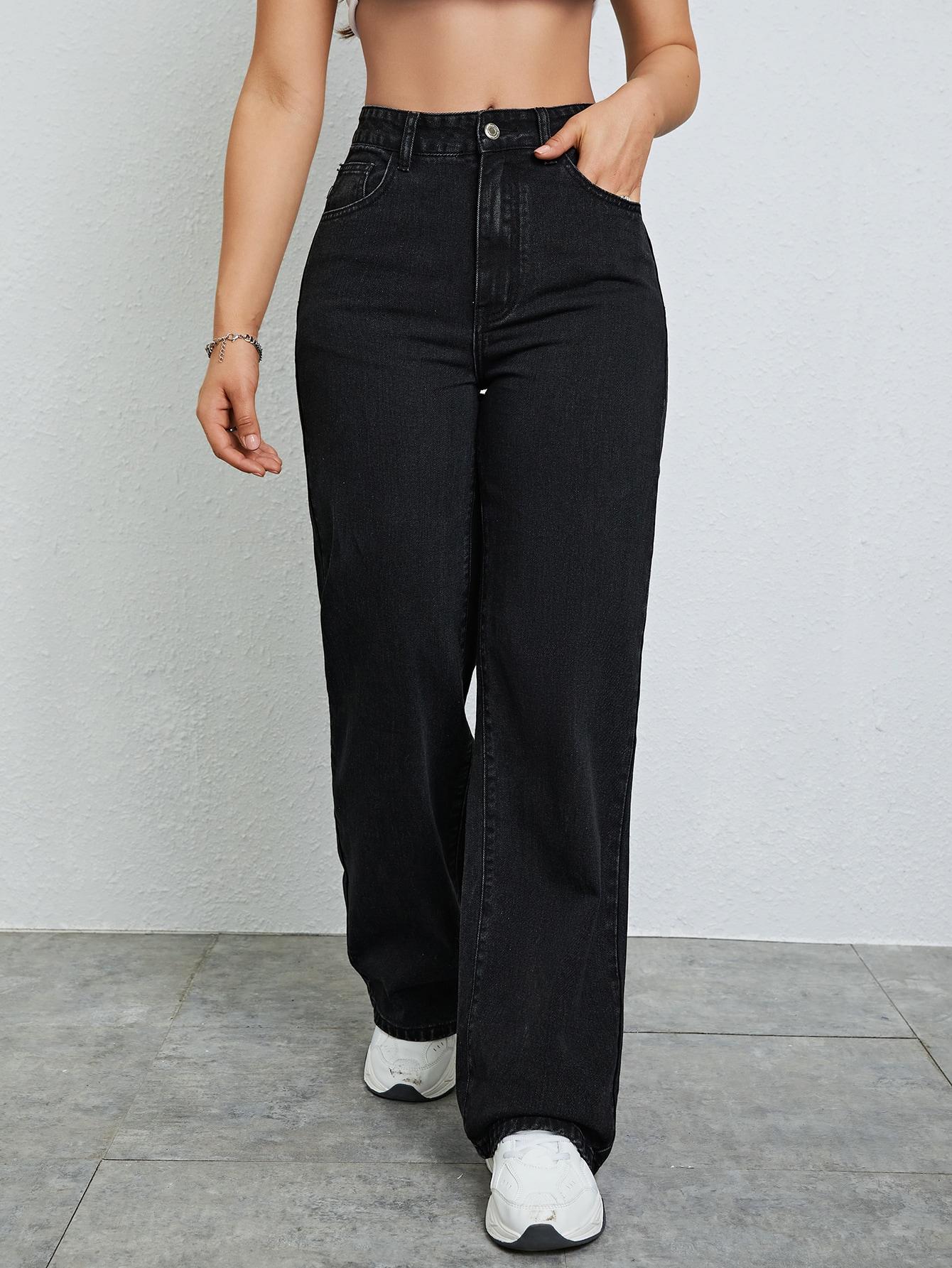 JEANOIX CZARNE SPODNIE JEANS S06__XL