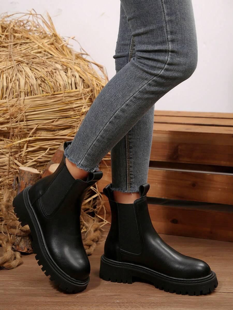 SHEIN CZARNE WSUWANE BOTKI W01__40,5