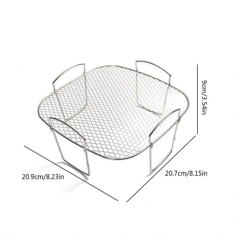 SHEIN METALOWA TACKA DO AIR FRYER S07__9X21X21CM