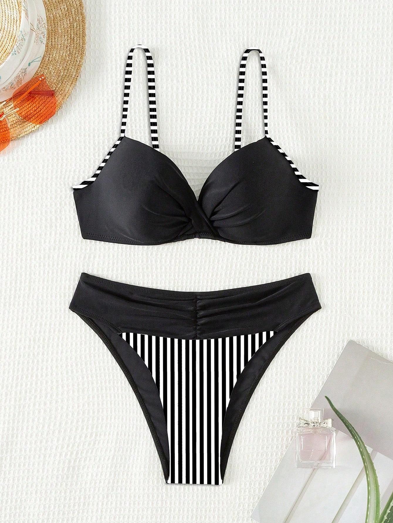 SHEIN DWUCZĘŚCIOWY STRÓJ KĄPIELOWY S09__S