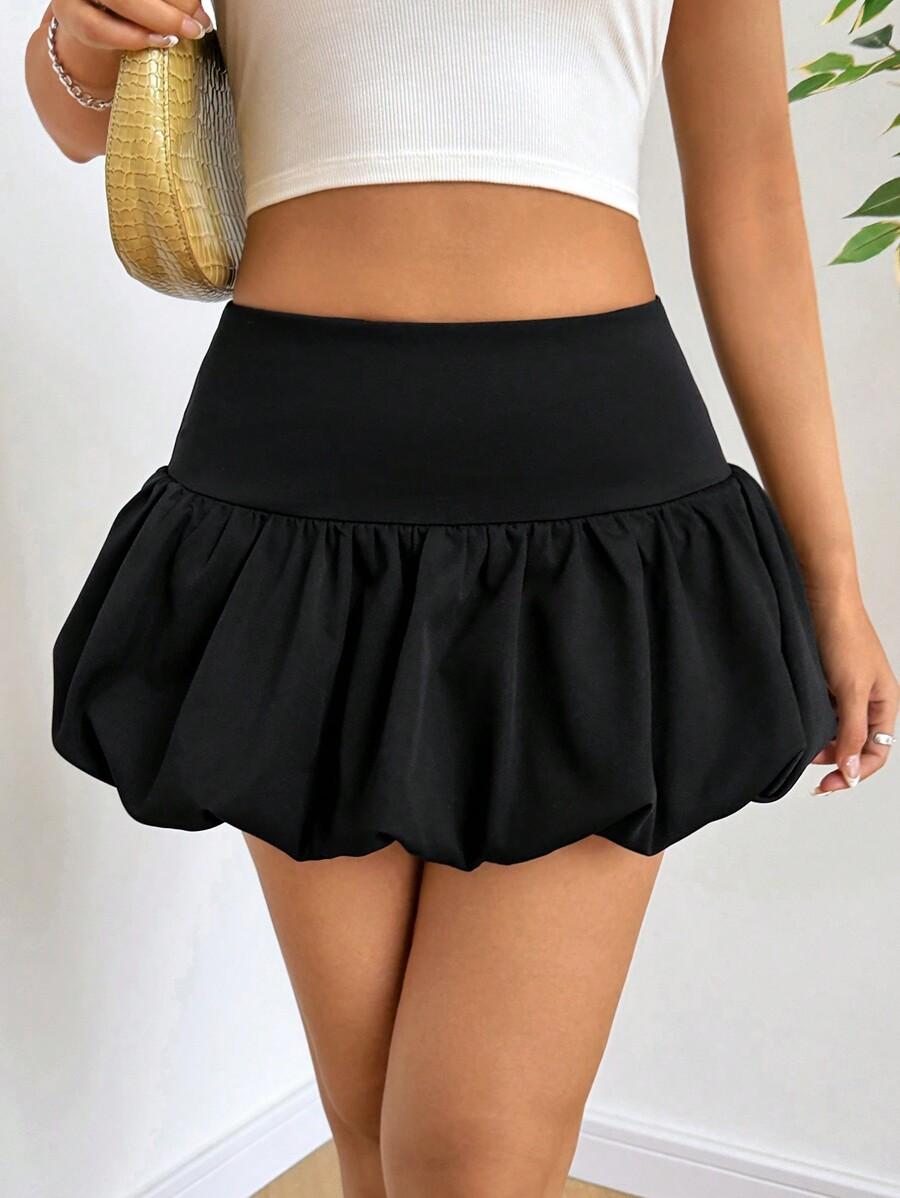 SHEIN CZARNE MINI SPÓDNICO-SPODENKI S06__XXS