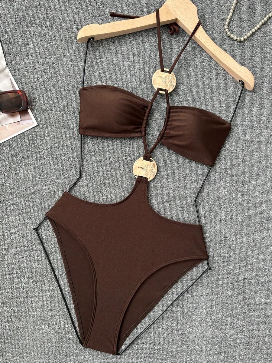 SHEIN JEDNOCZĘŚCIOWY STRÓJ KĄPIELOWY S09__S