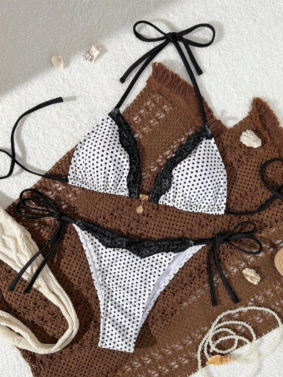 SHEIN DWUCZĘŚCIOWY STRÓJ KĄPIELOWY WZÓR S09__S
