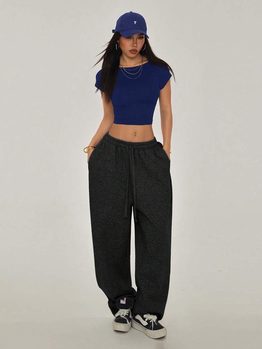 SHEIN GRANATOWY TOP ODKRYTE PLECY S06__XS
