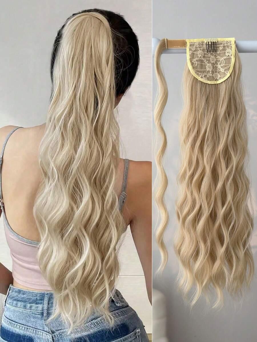 SHEIN BLOND KUCYK WŁOSY SYNTETYCZNE S07__50CM
