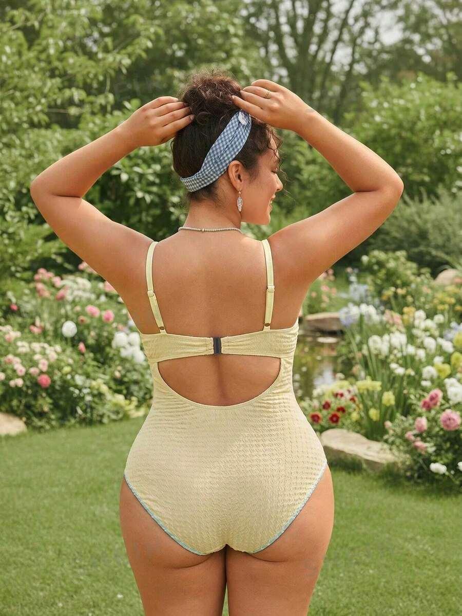 SHEIN JEDNOCZĘŚCIOWY STRÓJ KĄPIELOWY S09__46