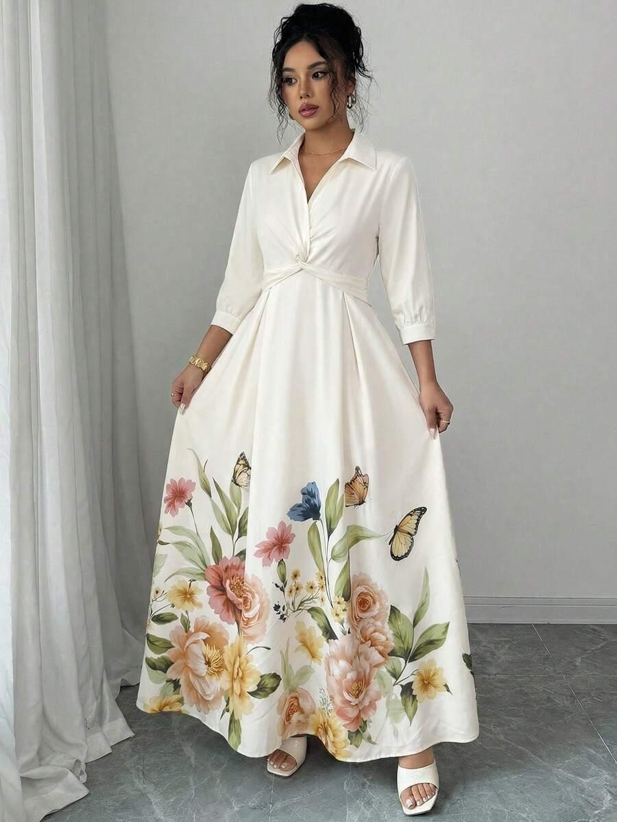 ELENZGA KREMOWA MAXI SUKIENKA S06__L