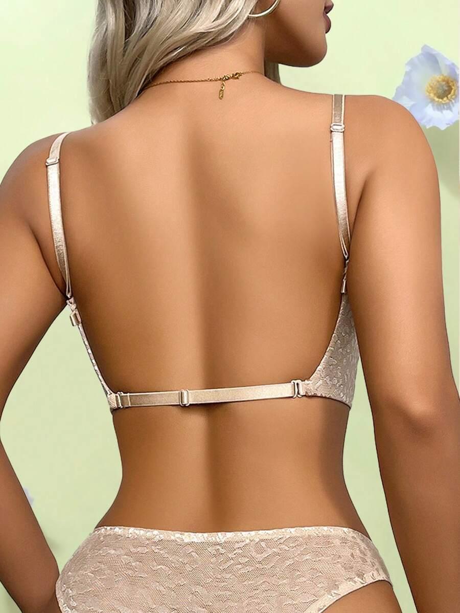 SHEIN BEŻOWY BIUSTONOSZ FISZBINY PK01__XL