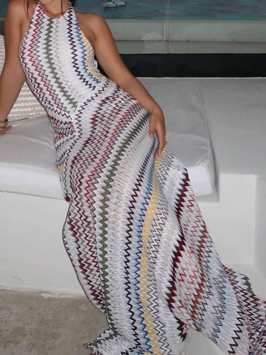 SHEIN MAXI SUKIENKA WZÓR S06__M