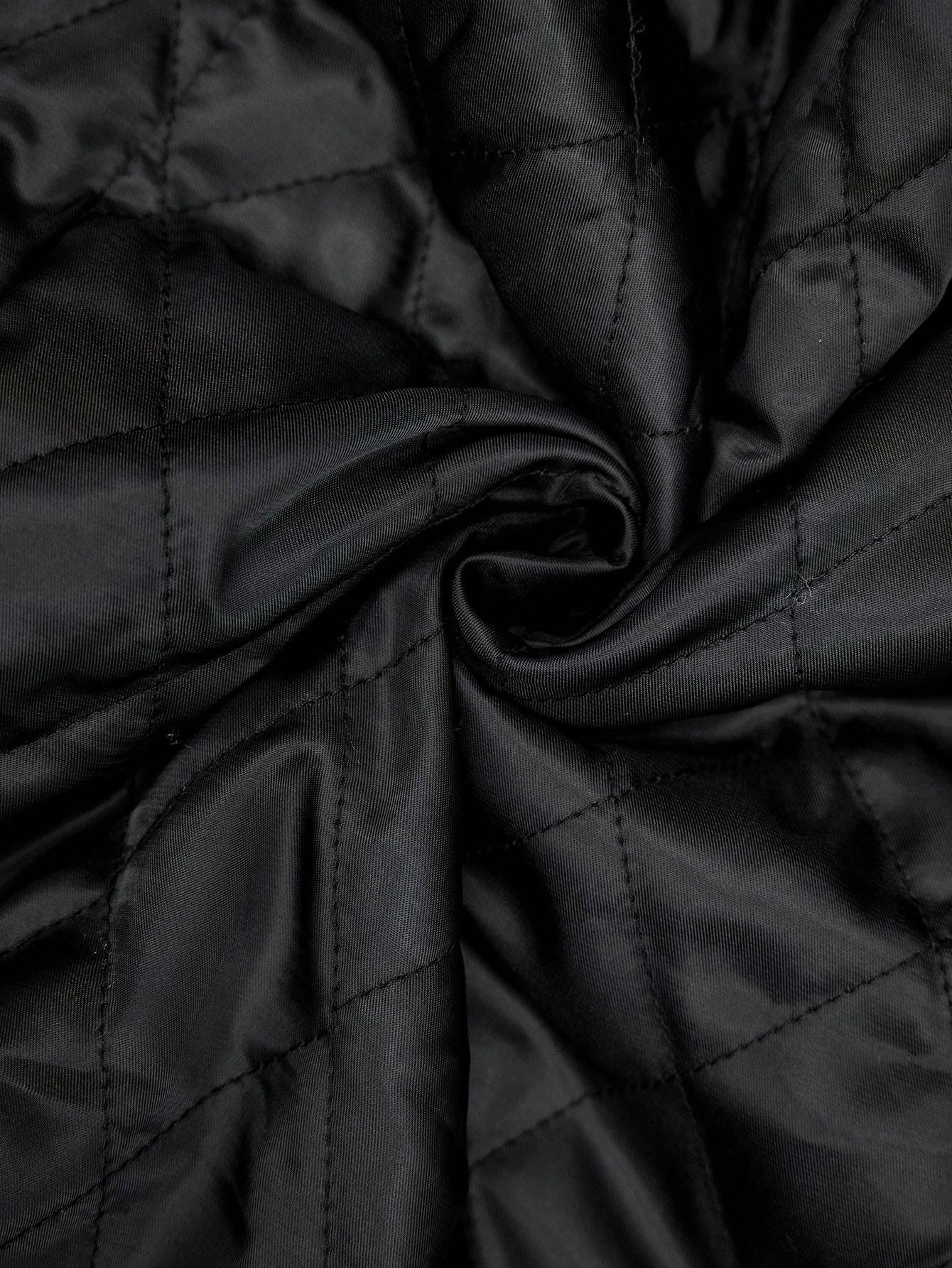 SHEIN CZARNY KLASYCZNY PŁASZCZ W01__XXL