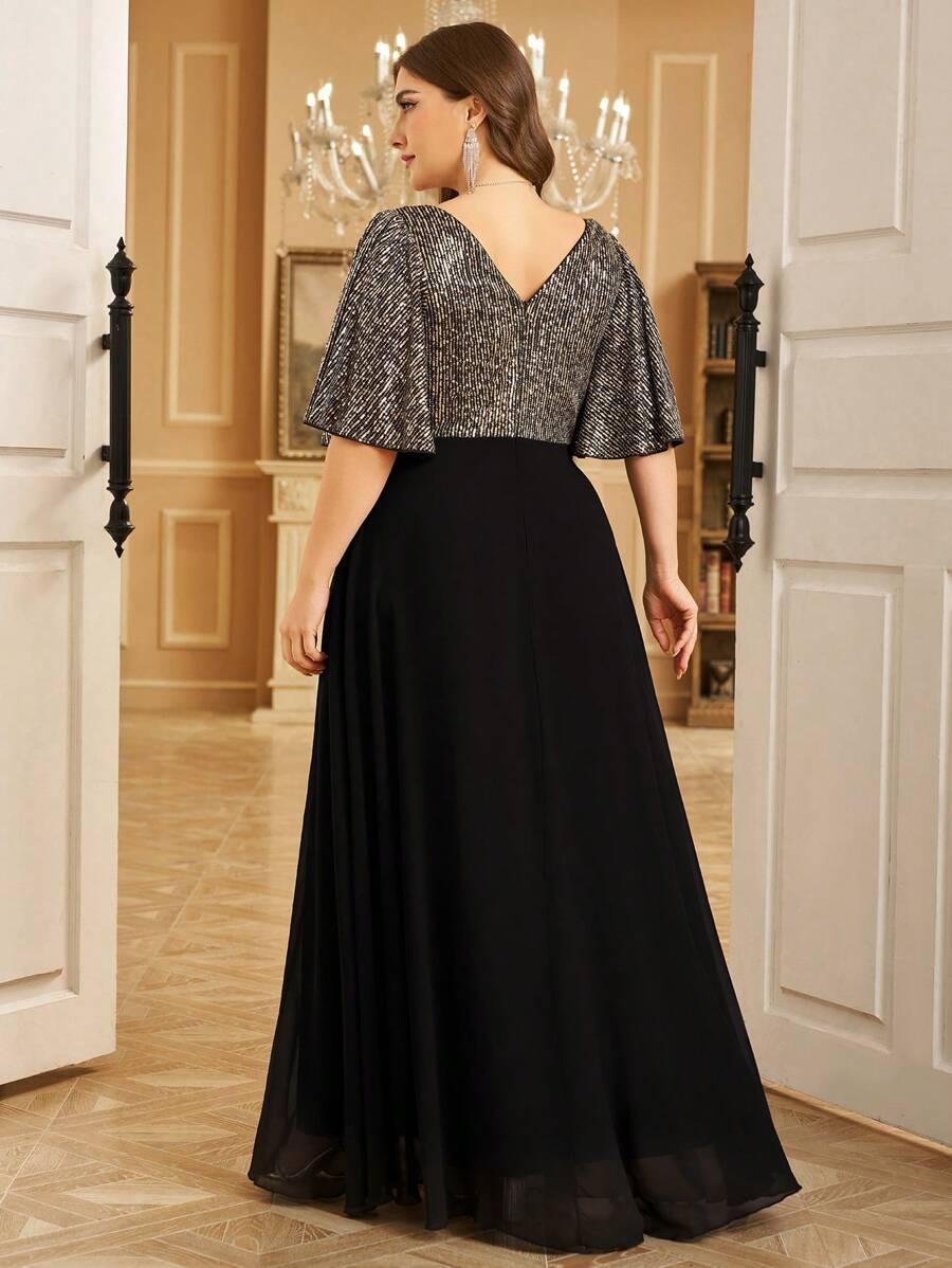 SHEIN CZARNA MAXI SUKIENKA S06__48
