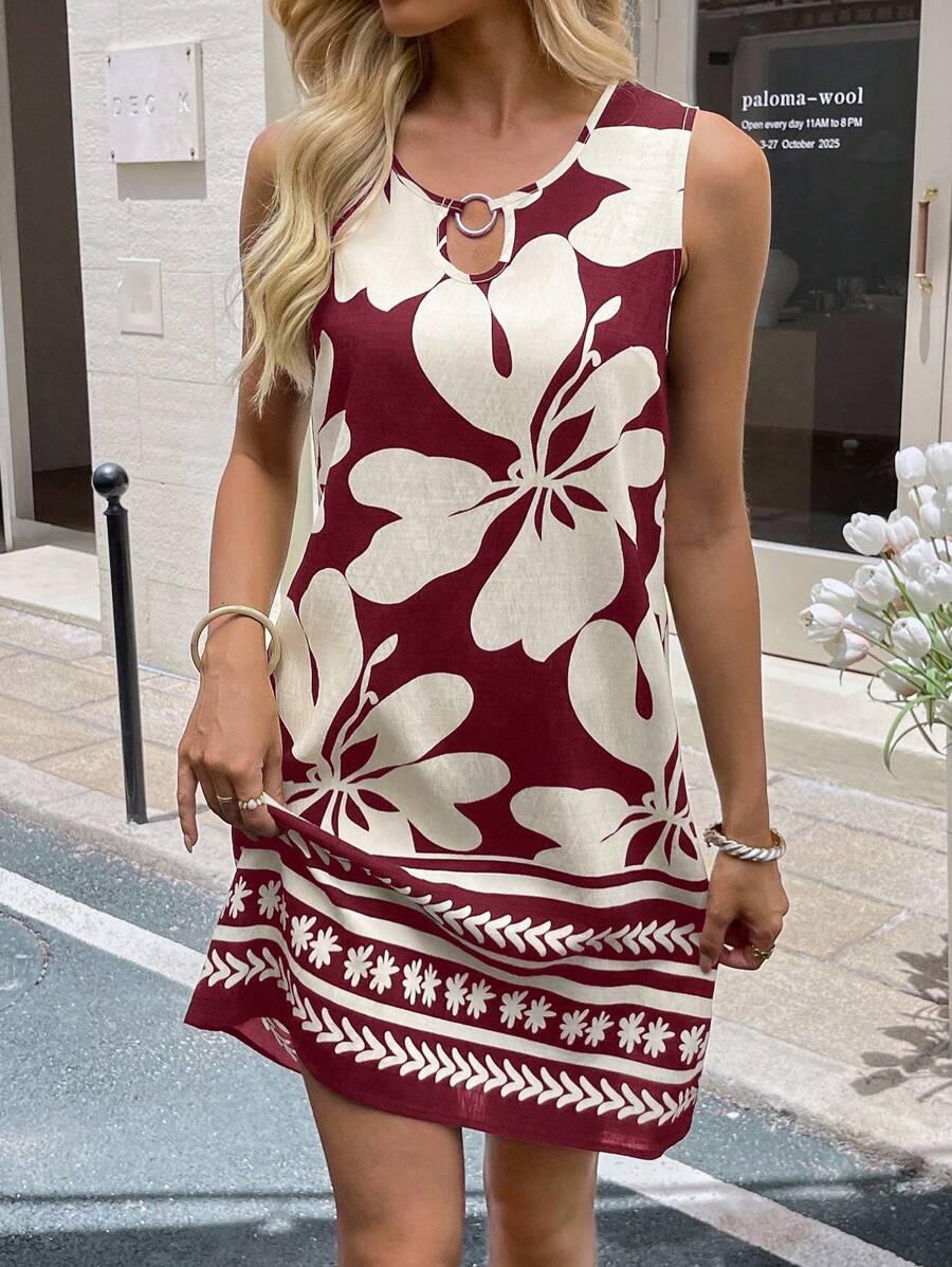 SYLVIYA SUKIENKA W KWIATY S06__XL