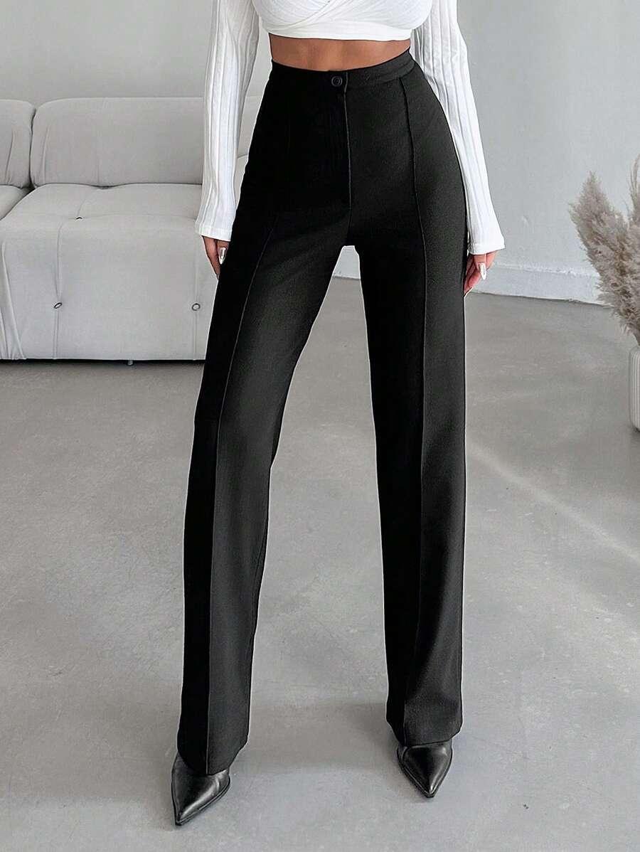 SHEIN CZARNE SPODNIE CASUAL S06__M