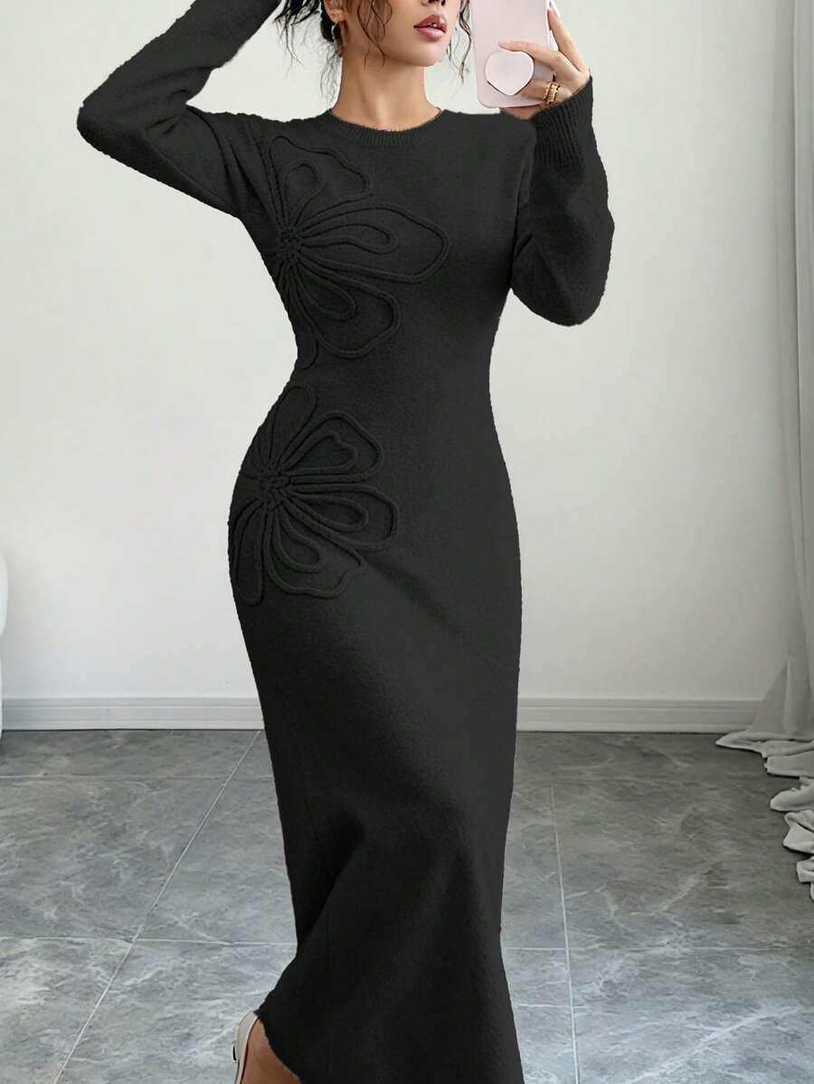 SHEIN CZARNA MAXI SUKIENKA S06__XL