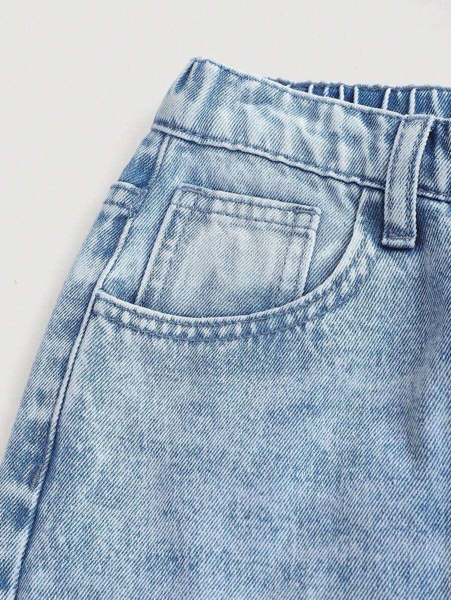 SHEIN NIEBIESKIE SPODNIE JEANS S06__166-170
