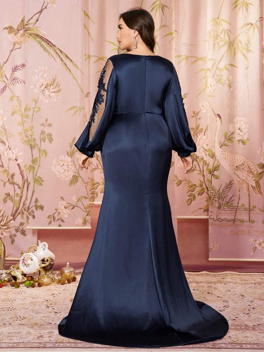SHEIN MAXI SUKIENKA ZDOBIENIE S09__54