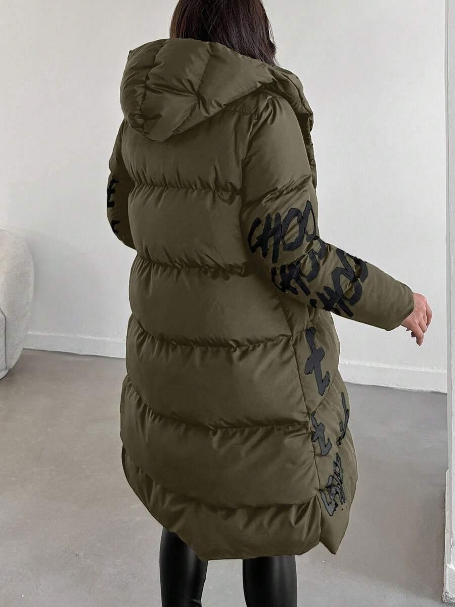 SHEIN ZIELONA KURTKA Z KAPTUREM W01__M
