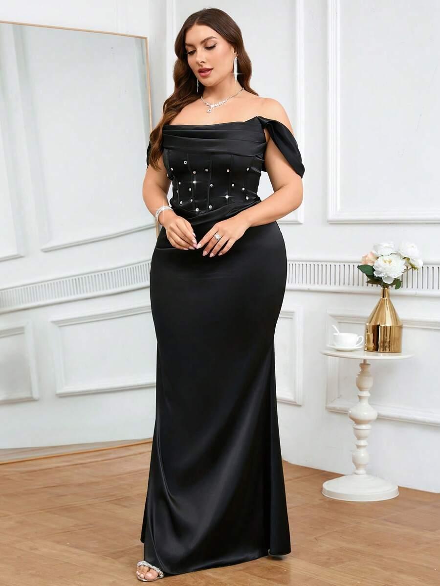 COUTIVA CZARNA MAXI SUKIENKA S06__50
