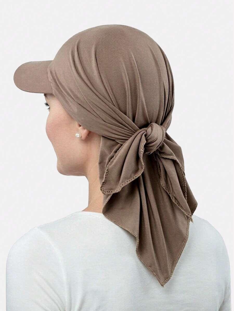 SHEIN BRĄZOWA CZAPKA Z DASZKIEM S07__58