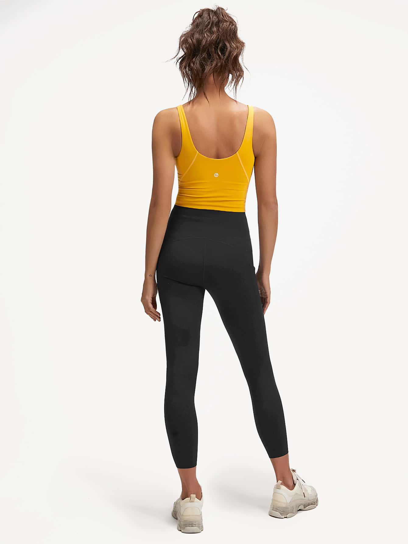 SHEIN CZARNE KLASYCZNE LEGGINSY S06__XS