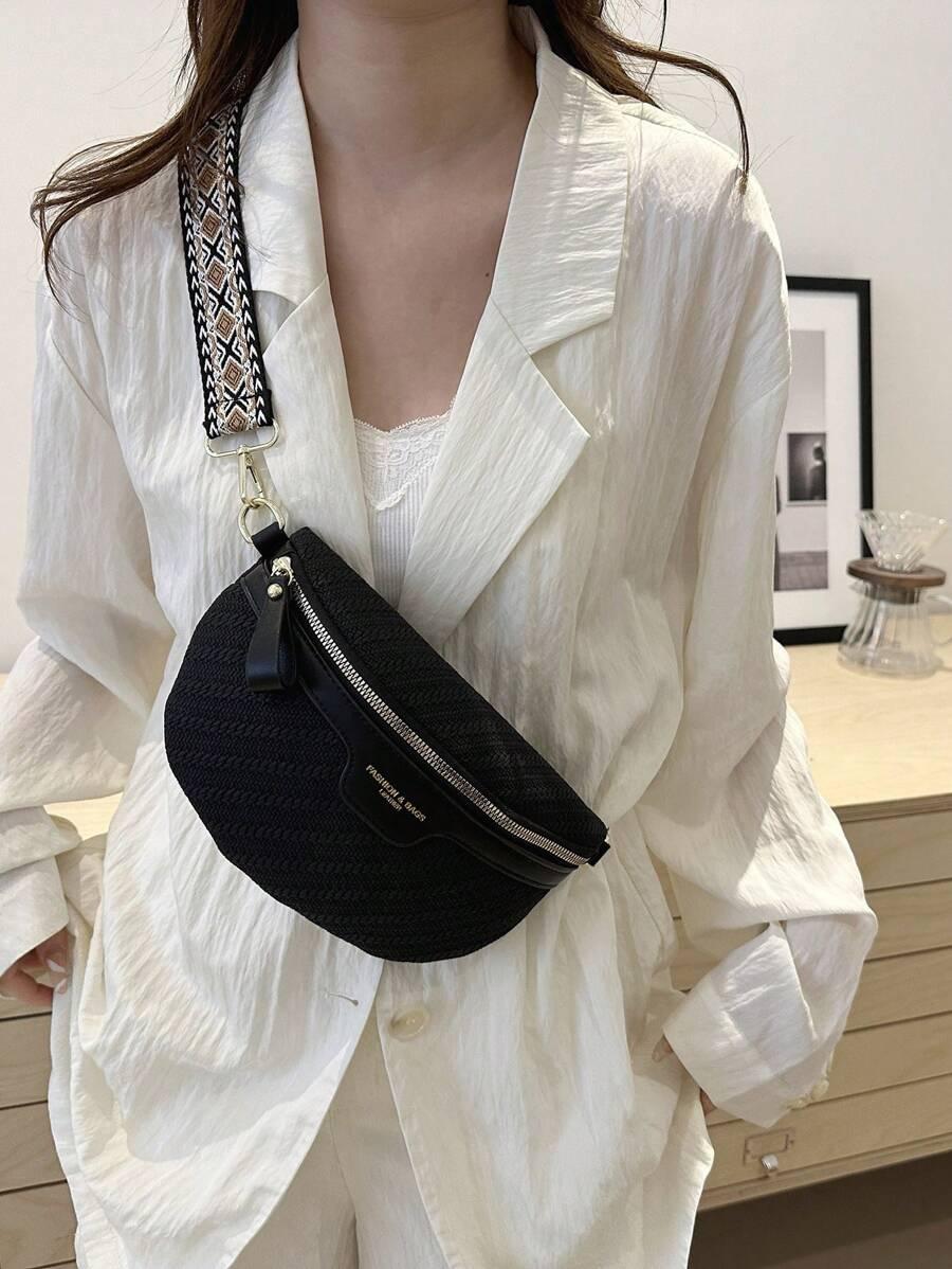 SHEIN CZARNA TOREBKA PASEK S07__25X15