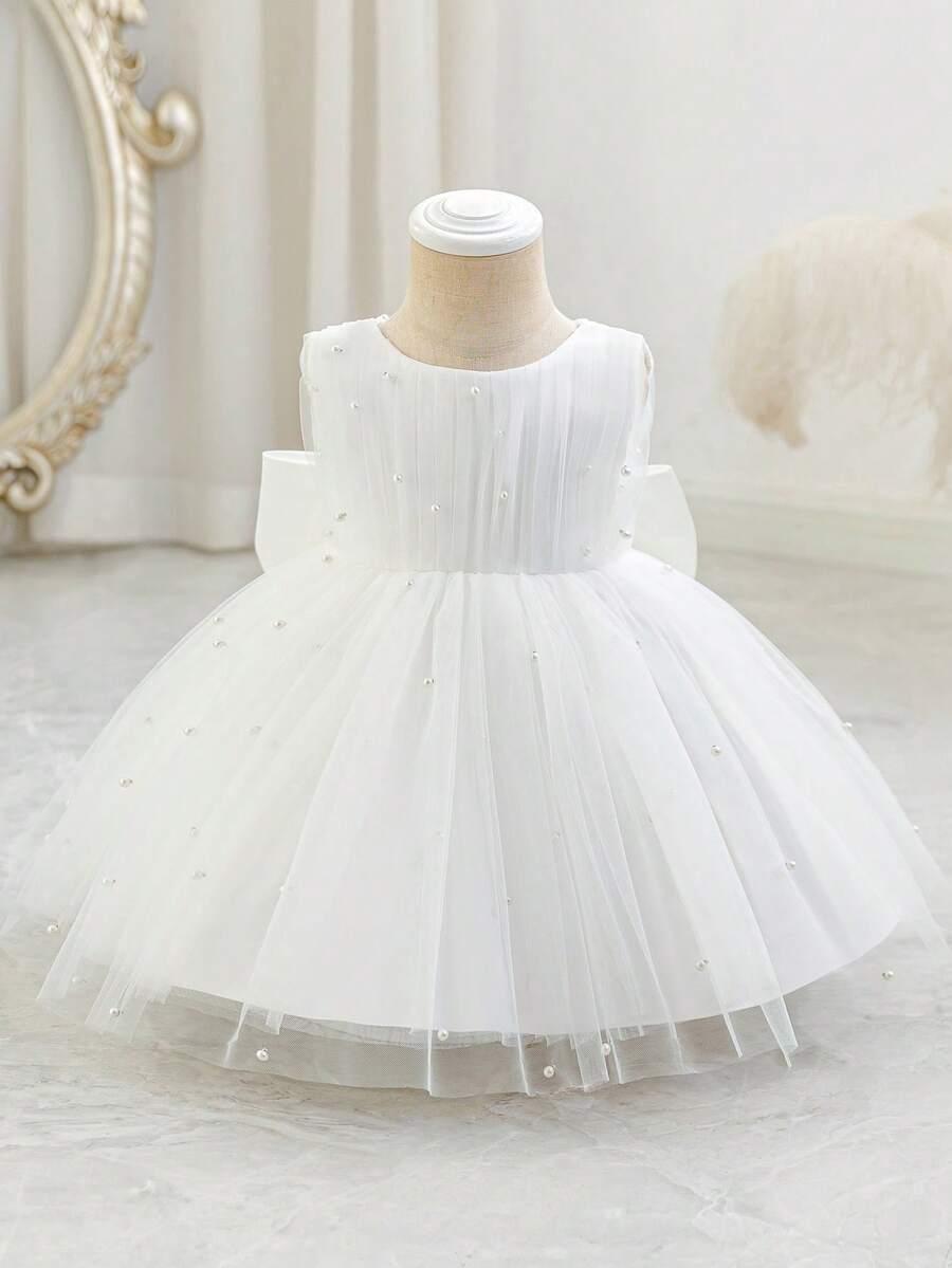SHEIN BIAŁA SUKIENKA TIUL S09__92-98