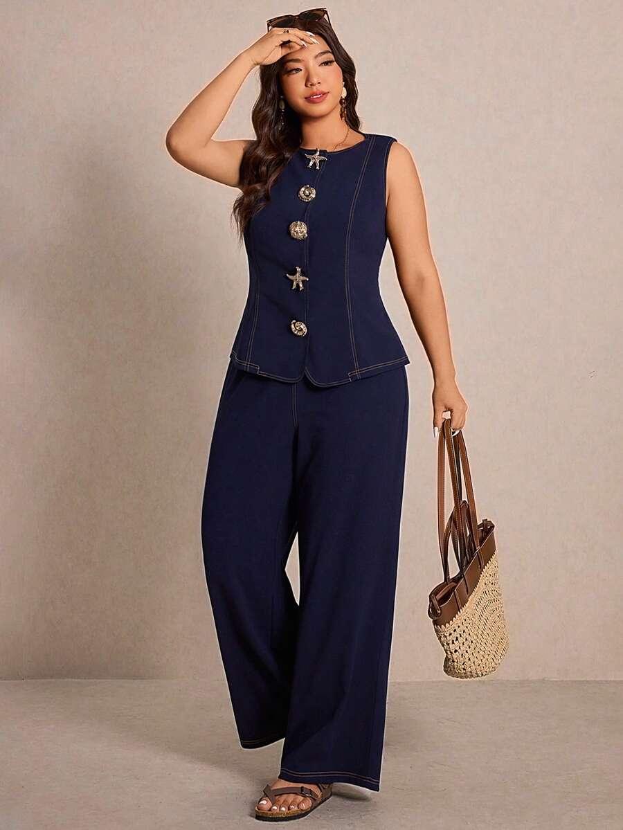 SHEIN BLUZKA SPODNIE KOMPLET S06__48