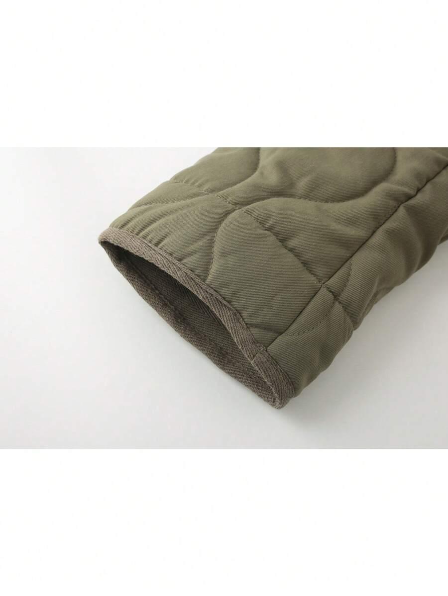SHEIN ZIELONA PIKOWANA KURTKA W01__S