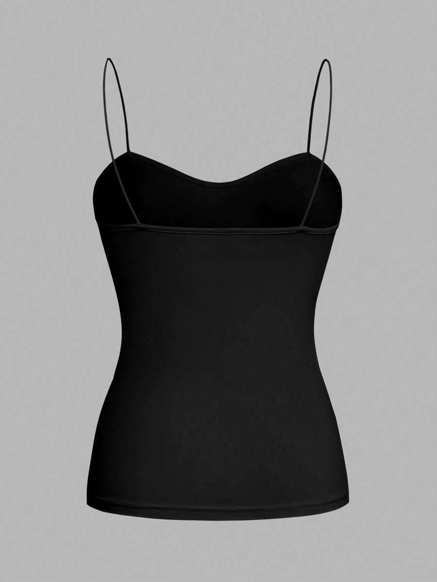 SHEIN TOP NA RAMIĄCZKACH BASIC 4-PACK S06__L