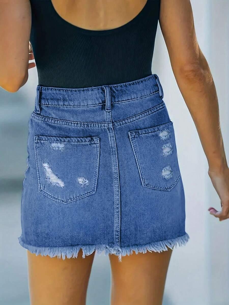 SHEIN MINI SPÓDNICA JEANS S06__XXL