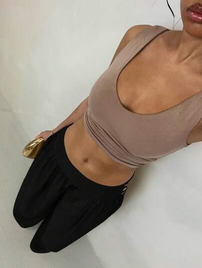 SHEIN CZARNE SPODNIE SZEROKIE NOGAWKI S06__M