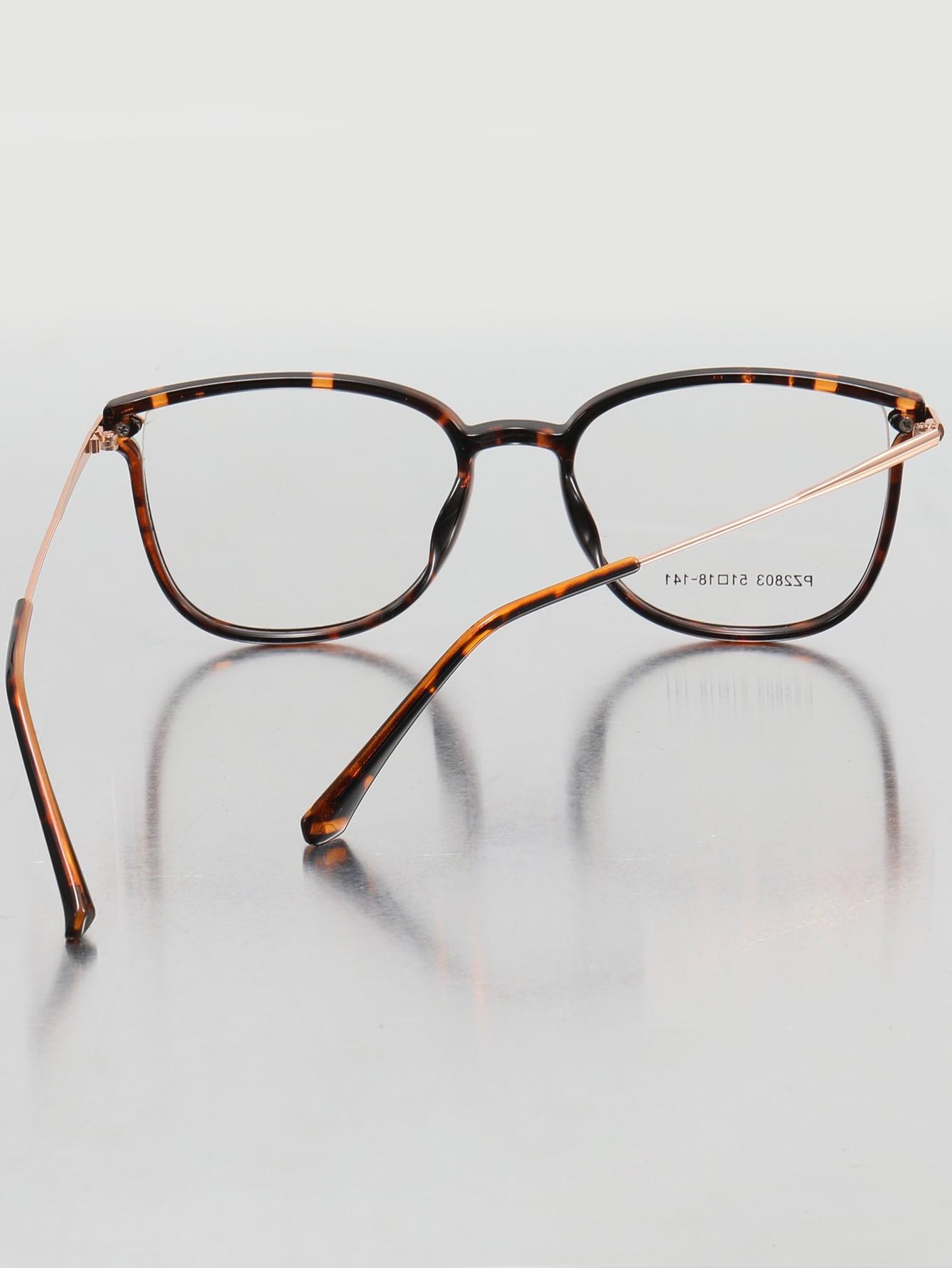 SHEIN OKULARY ZERÓWKI ANIMAL PRINT S07