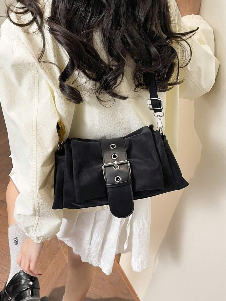 SHEIN CZARNA TOREBKA NA RAMIĘ S07__25X15