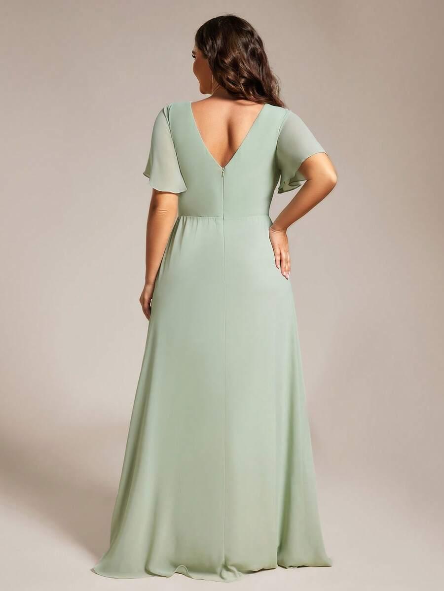 EVERPRETTY MAXI ZIELONA SUKIENKA POŁYSK PK01__46