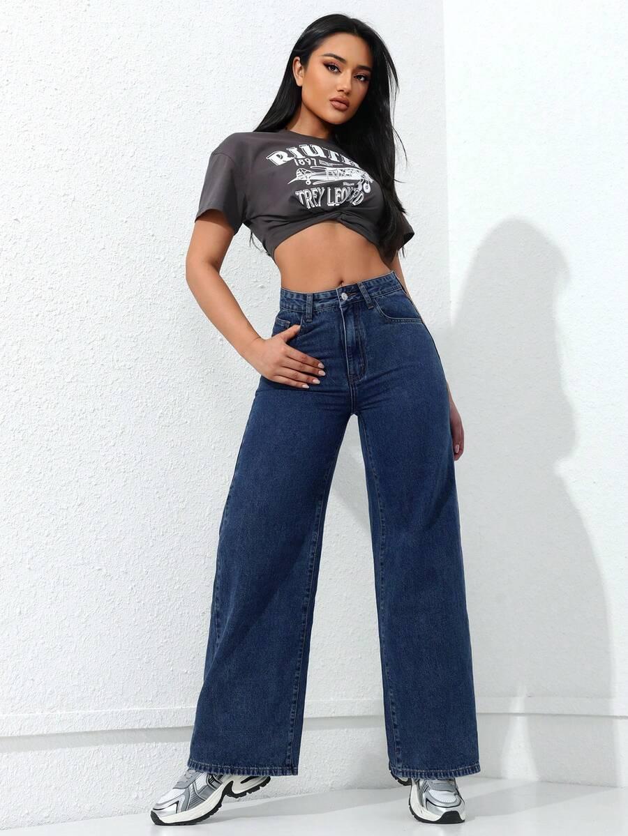 SHEIN NIEBIESKIE SPODNIE JEANS S06__M