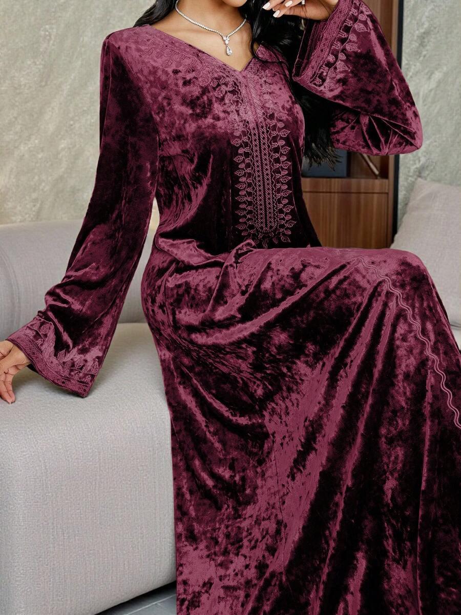 AL NAJMA CZERWONA MAXI SUKIENKA S06__M