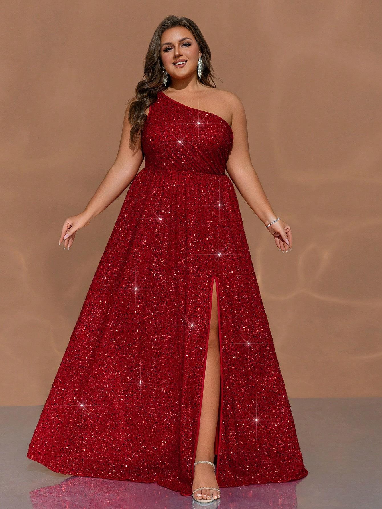 SHEIN CZERWONA MAXI SUKIENKA S06__46