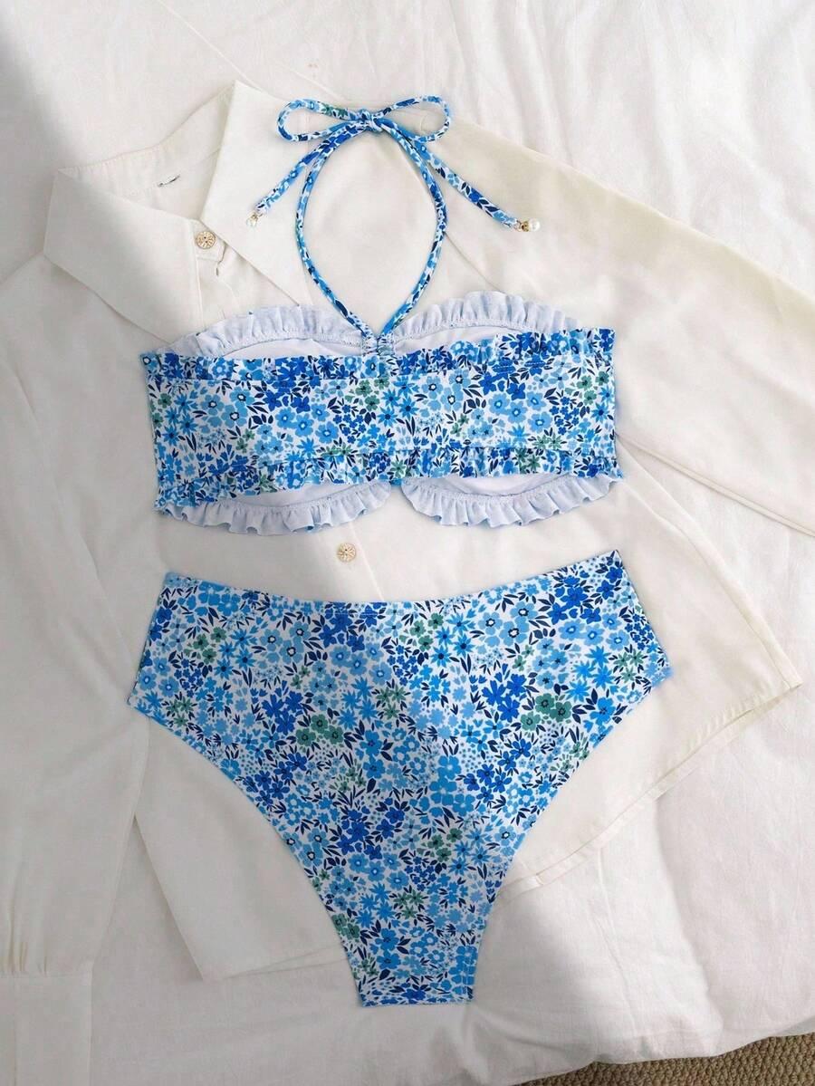 SHEIN DWUCZĘŚCIOWY STRÓJ KĄPIELOWY S09__M