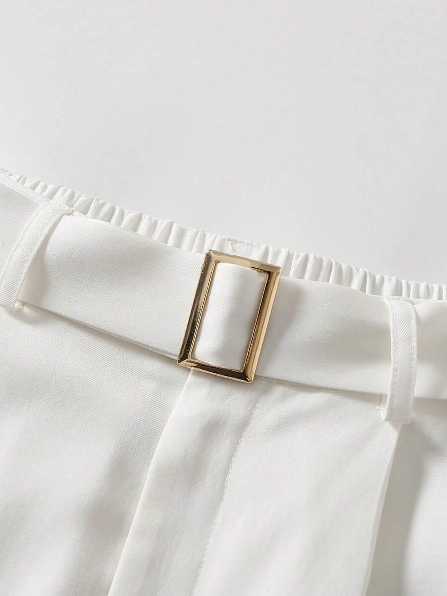 SHEIN TOP NA RAMIĄCZKACH SPODNIE KOMPLET S06__M