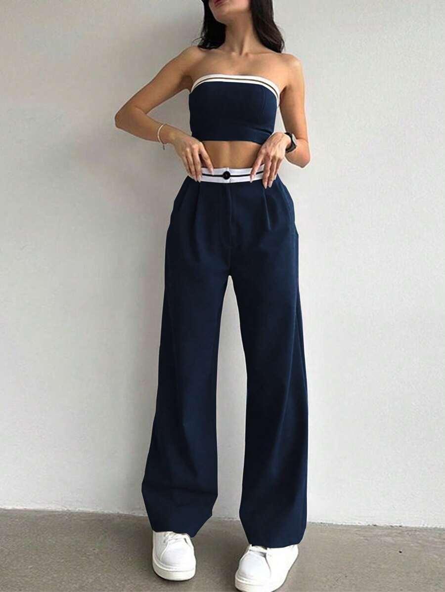 SHEIN TOP SPODNIE KOMPLET S06__M