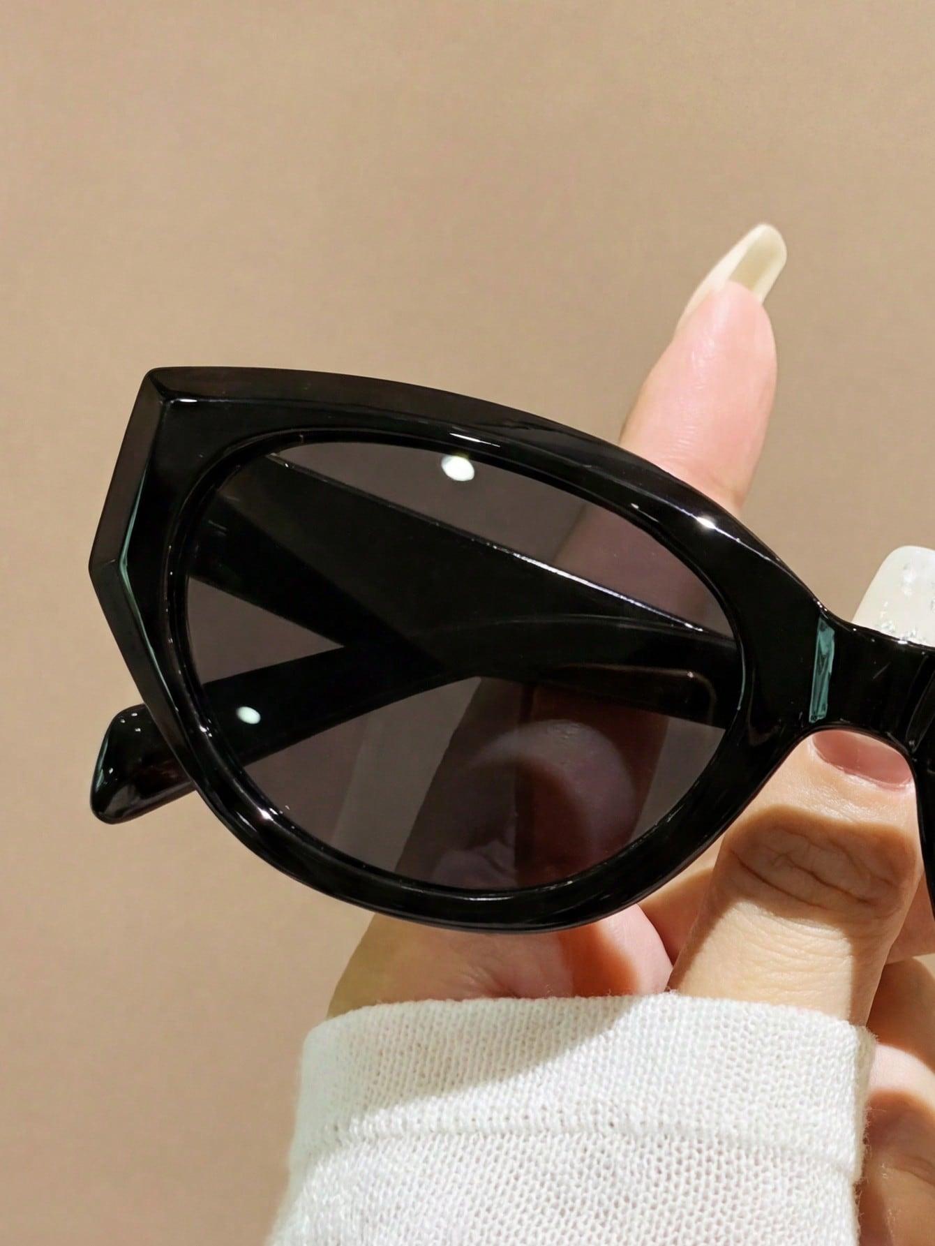 SHEIN OKULARY PRZECIWSŁONECZNE CZARNE OPRAWKI S07