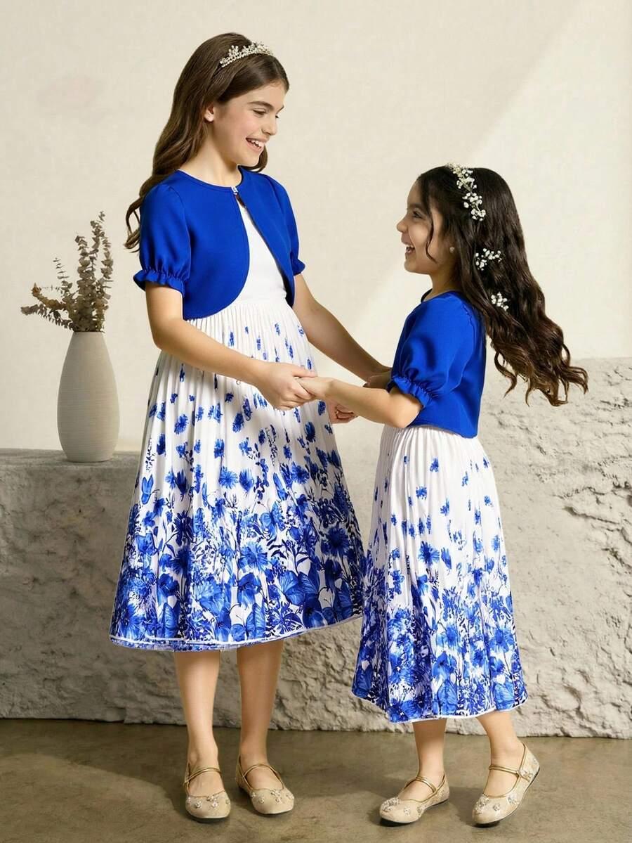 SHEIN SUKIENKA BOLERKO KOMPLET S06__140-146