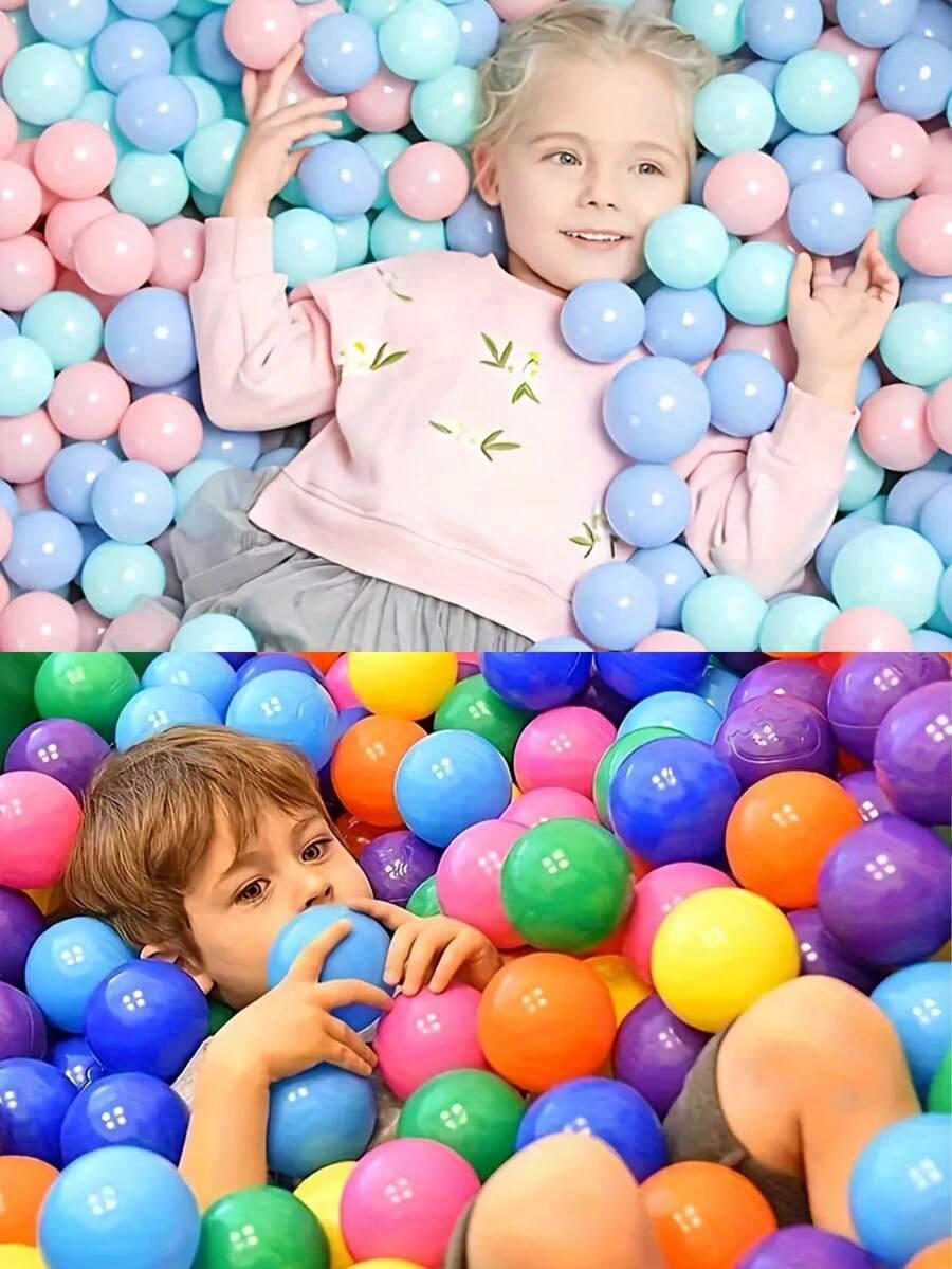SHEIN MIĘKKIE PLASTIKOWE PIŁKI 27SZT S07__5,5