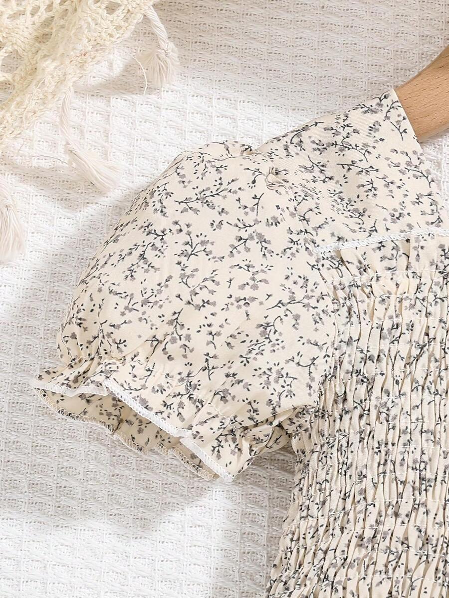 SHEIN SUKIENKA KRÓTKI RĘKAW NADRUK PK01__150