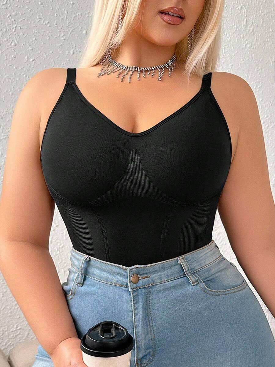 SHEIN CZARNE MODELUJĄCE BODY NA RAMIĄCZKACH S06__52