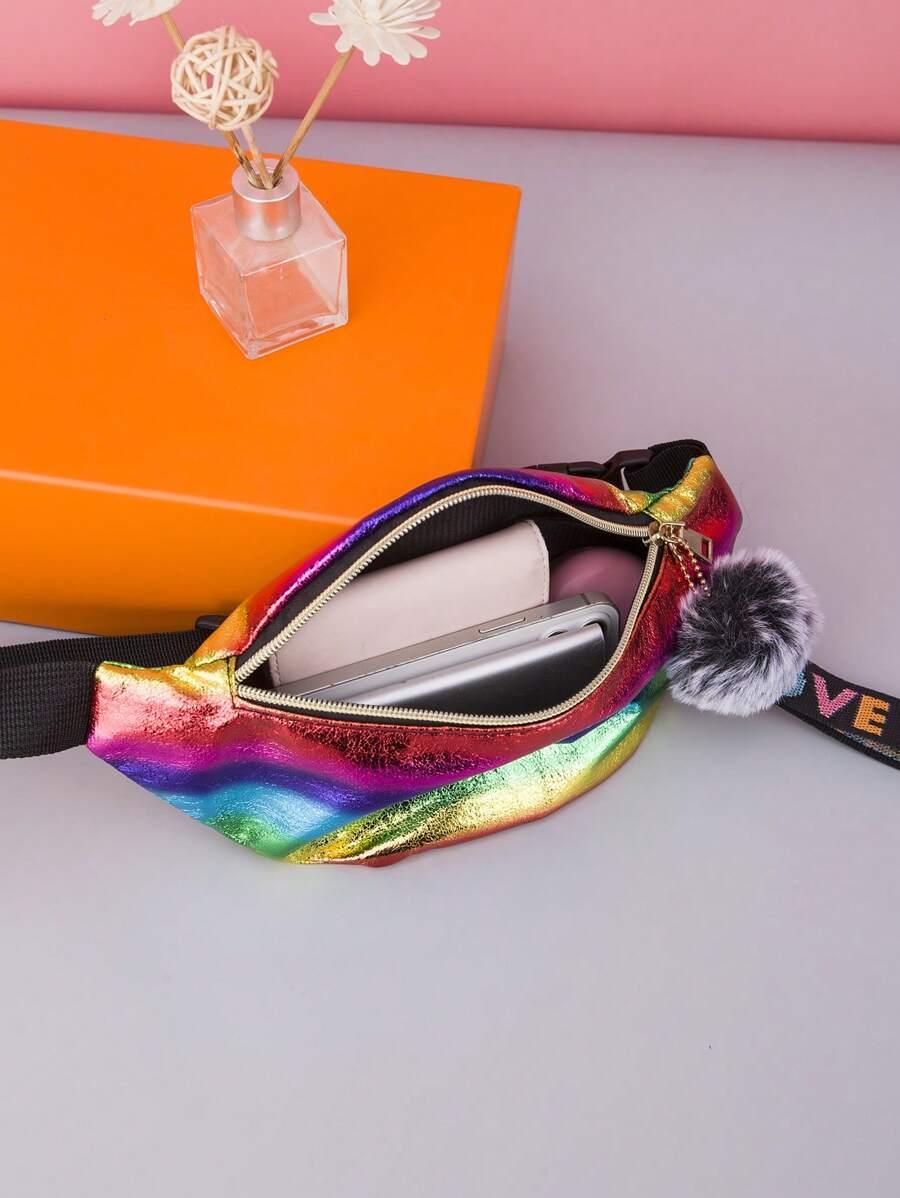 SHEIN TĘCZOWA SASZETA NA BIODRO S07__26X5X12