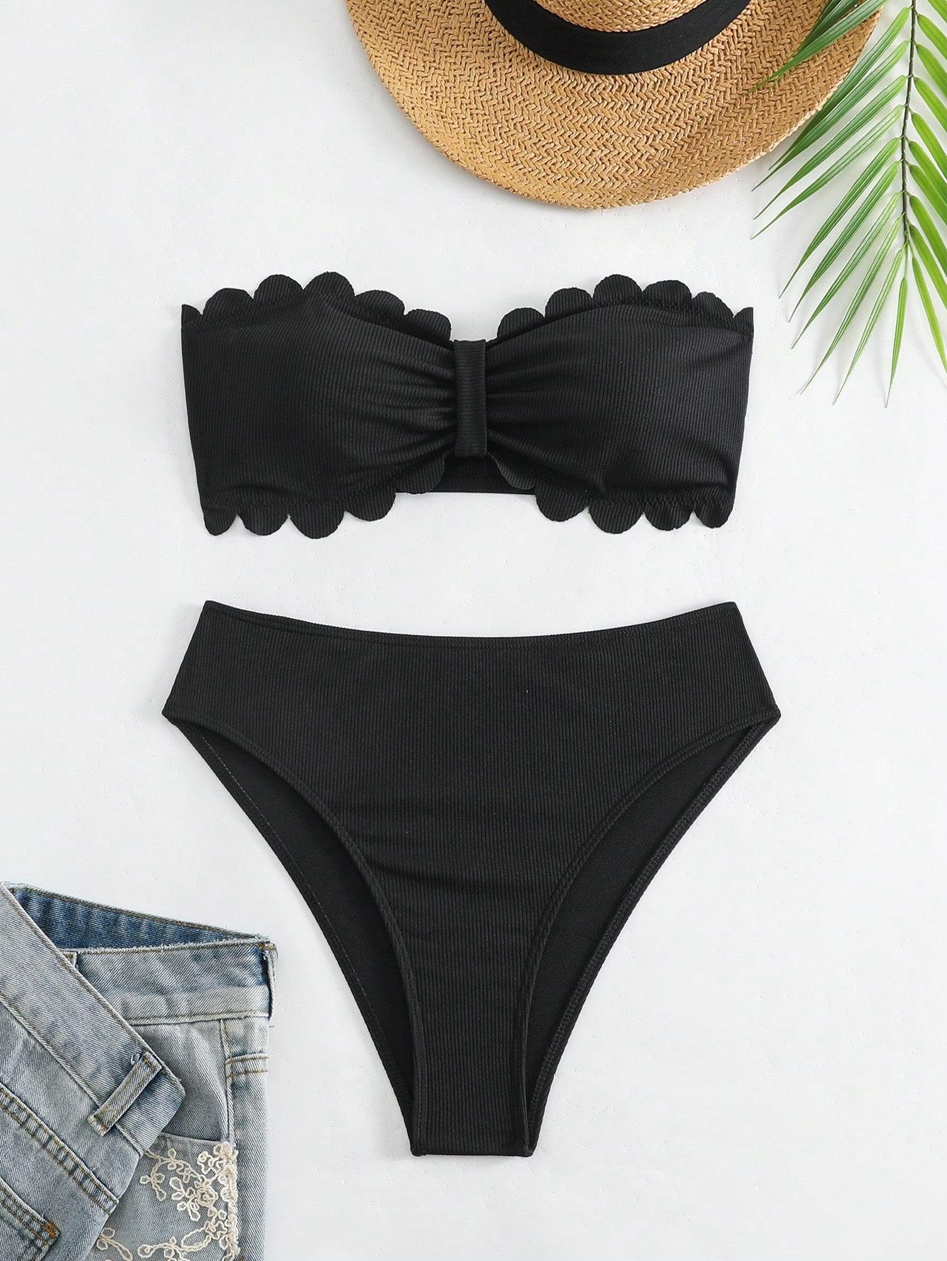 SHEIN DWUCZĘŚCIOWY STRÓJ KĄPIELOWY S09__M