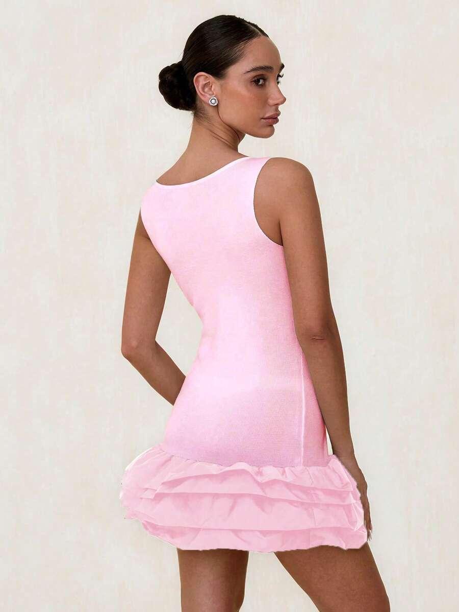 GLAMINE RÓŻOWA MINI SUKIENKA S06__S