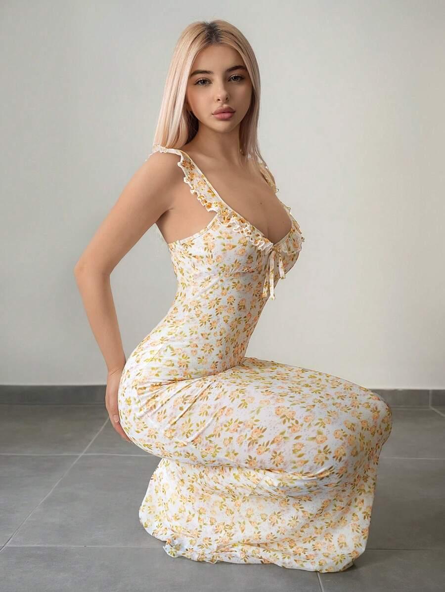 SWEETINA MAXI SUKIENKA KWIATY S06__S